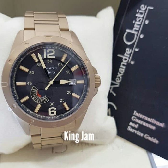✅Original Jam Tangan Pria Alexandre Christie Ac 6536 Original Brown Berkualitas
