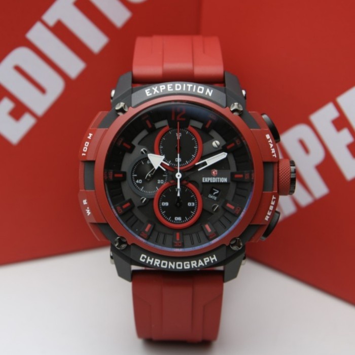 ✅Original Expedition E 6781 Black Red E6781 Pria Original Garansi Resmi 1Tahun Bisa Gojek