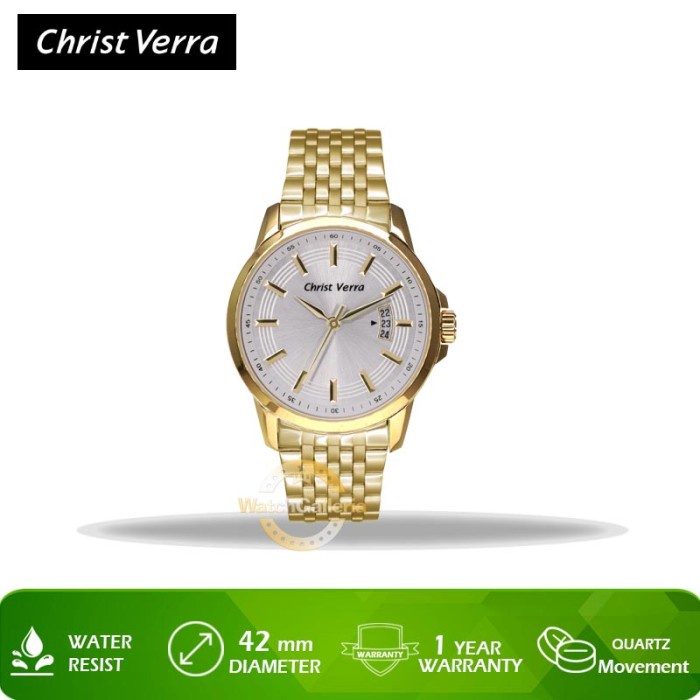 ✅Ori Jam Tangan Christ Verra Cv 71110G-12 Slv Original Murah Bisa Gojek