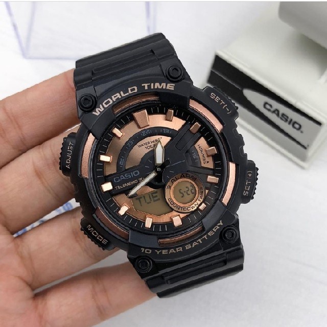 ✅Ori Jam Tangan Sport Pria Digital Casio Aeq-110W-1A3 OriginalBergaransi Terbatas