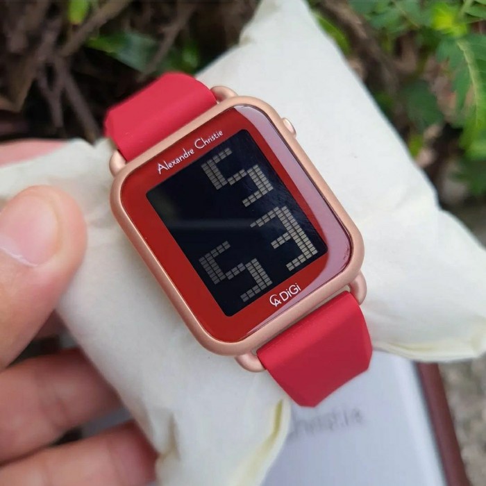 ✅New Jam Tangan Wanita Alexandre Christie Ac9332 Ac 9332 Red Terbaru