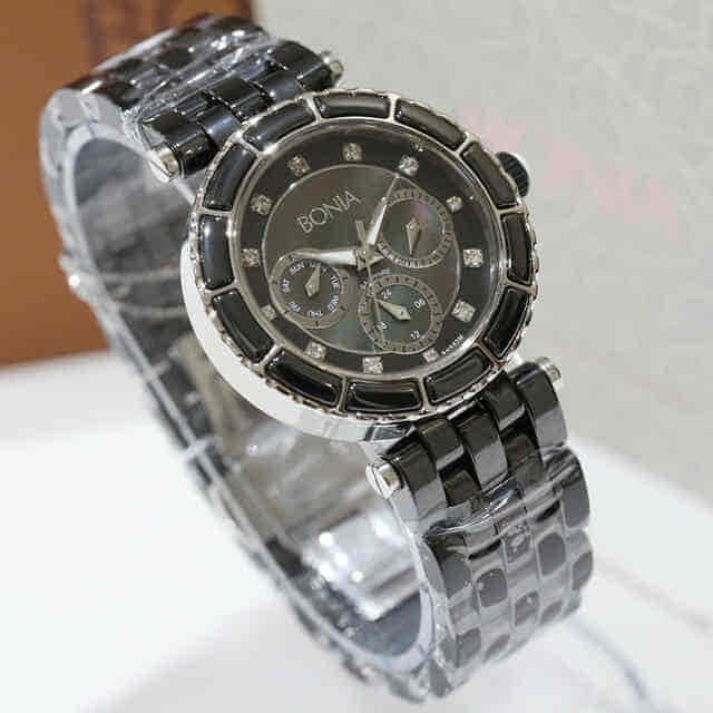 ✅New Bonia Bn863 Jam Tangan Ceramic Silver Wanita Original Berkualitas
