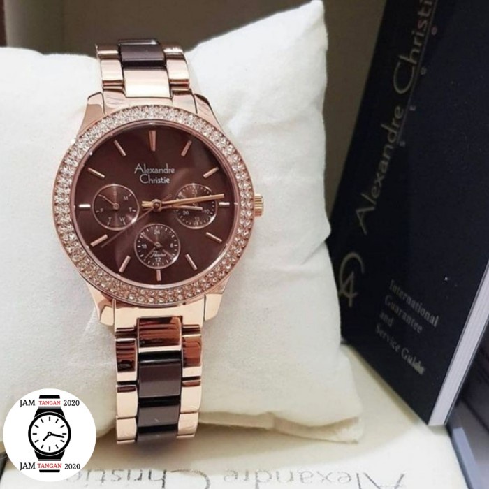 ✅Baru Jam Tangan Wanita Alexander Christie Ac 2914 Original Ac2914 Brown Terbaru