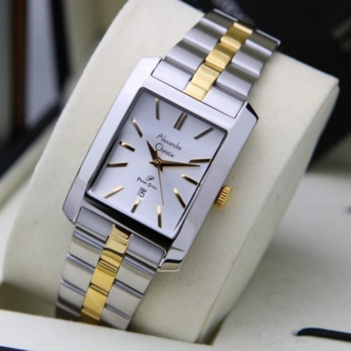 ✅Baru Jam Tangan Wanita Alexandre Christie Original Ac1022 Gold Silver Bisa Gojek