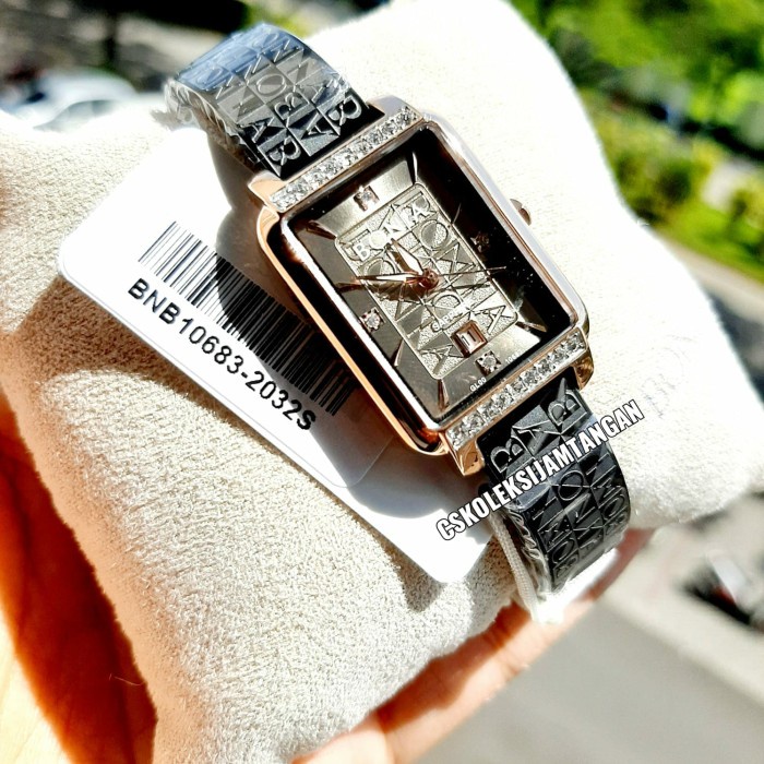 ✅Baru Jam Tangan Wanita Bonia Bnb10683-2032S Black Rosegold Sapphire Origina Bisa Gojek