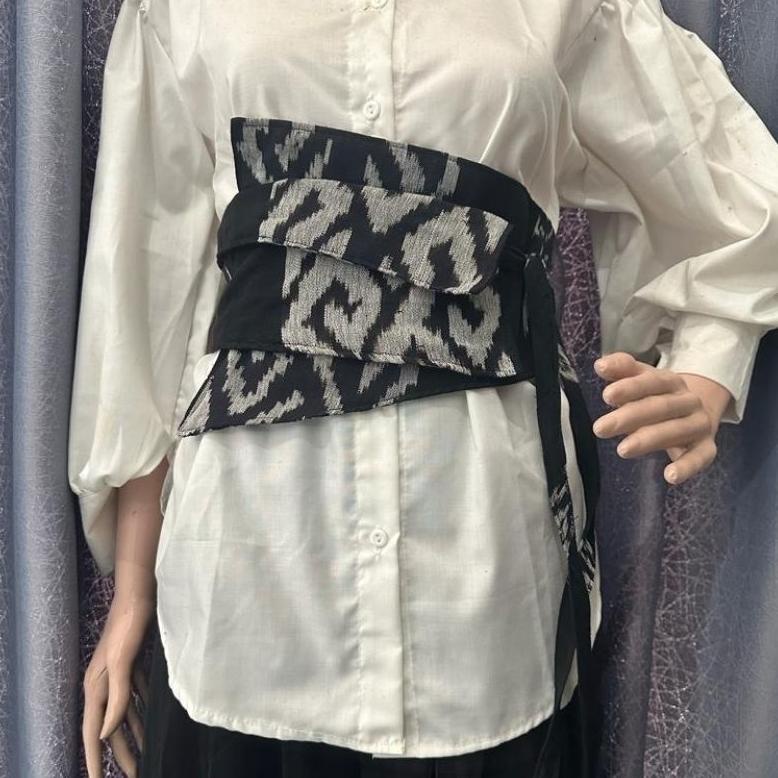 Terpercaya obi belt tenun - obi belt - ikat pinggang tenun - belt wanita/pria laris