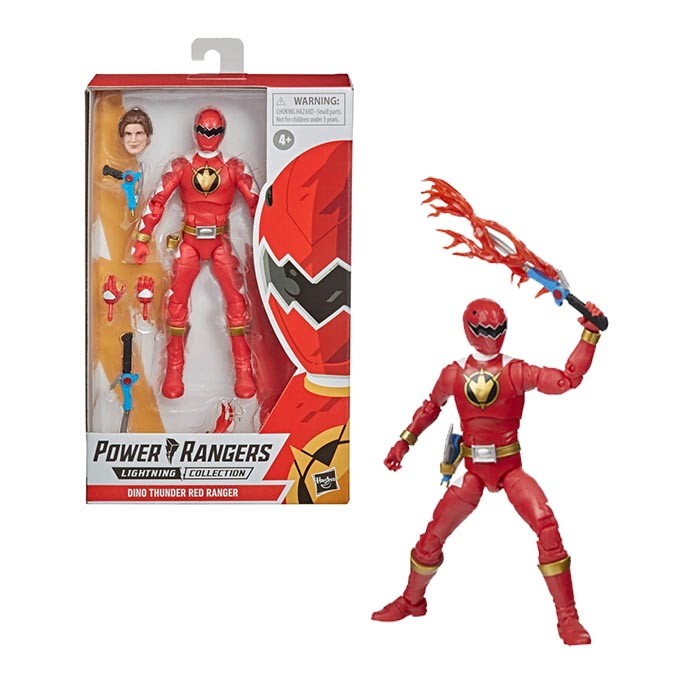 Power Rangers Lightning Collection Dino Thunder Red Ranger Figure Set