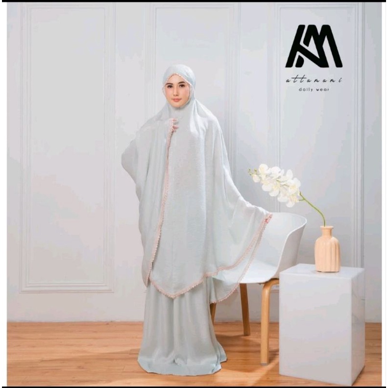 Mukena Santorini Polos Luxury Premium