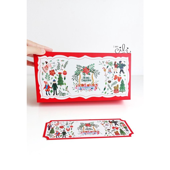 

(Box Nara) Box Bogul / 2 Toples 250Gr Bulat Natal Christmas (Isi 10) 051