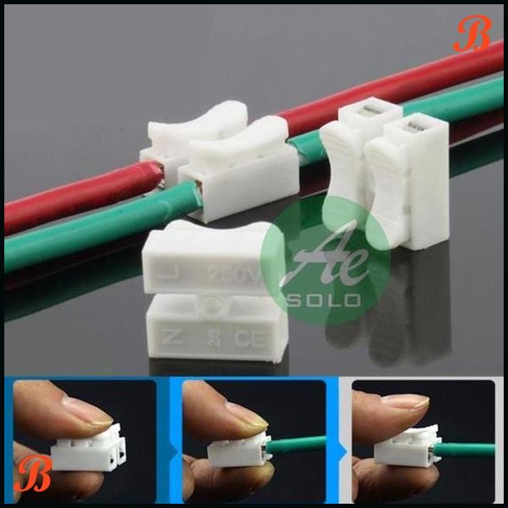 CABLE CONNECTOR 2 PIN KONEKTOR KABEL MUDAH 2P WIRE KABEL KONEKTOR 2P | EKL