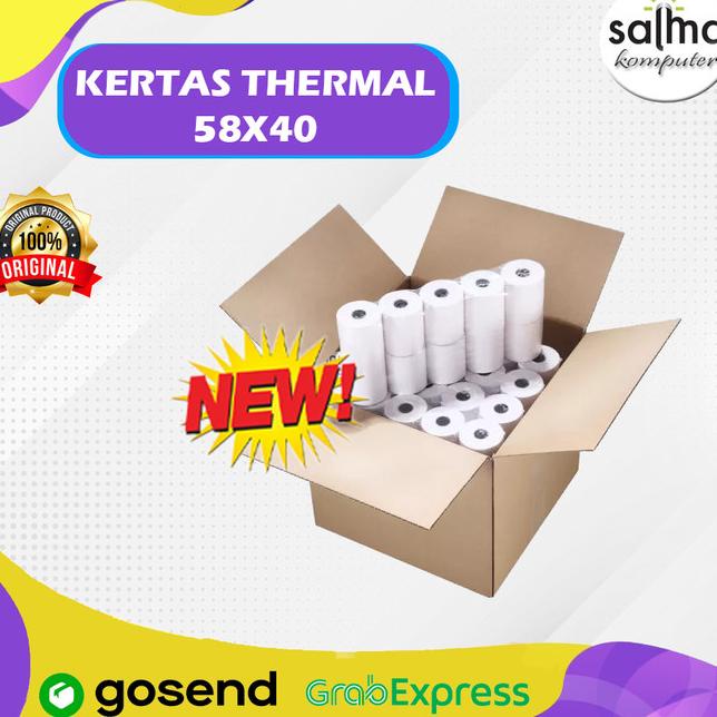

KERTAS THERMAL PAPER ROLL UKURAN 58X40 DUS |Top|Best