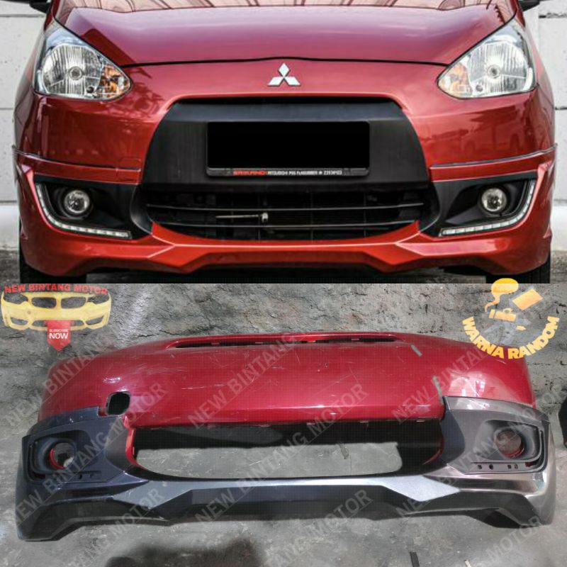 Bumper depan mitsubishi mirage sport 2014 2016 original