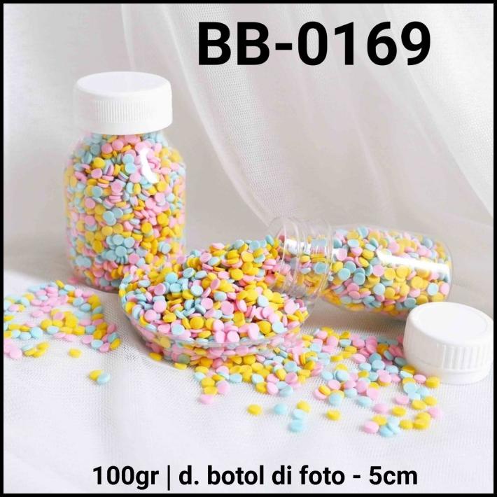 

GRATIS ONGKIR BB-0169 SPRINKLES SPRINKLE SPRINGKEL 100GR CONFETTI BULAT PASTEL !!!!