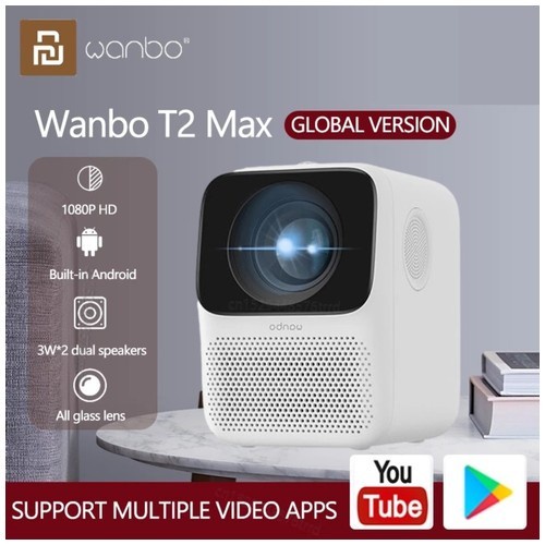 PROYEKTOR WANBO T2 FREE / WANBO T2 MAX PROYEKTOR MINI GLOBAL VERSION