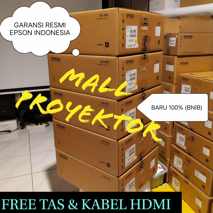 Hawas Projektor Epson Eb - W51 ( Pengganti Eb - W41 )