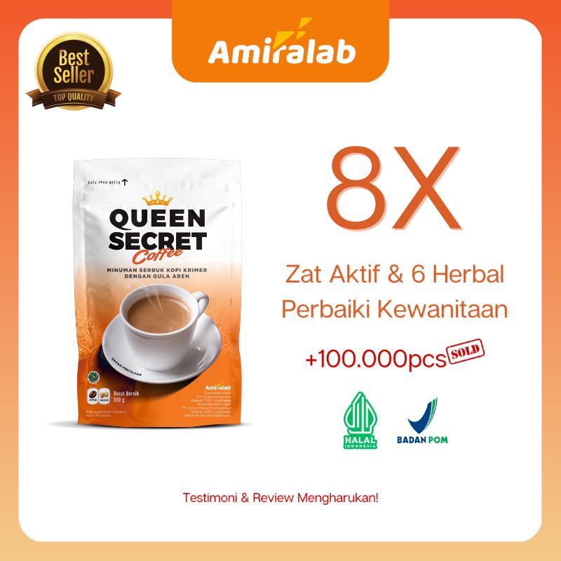 

Queen Secret Coffee Minuman Kopi Herbal Solusi Membantu Kesehatan Wanita Obat Herbal Haid dan Keputihan