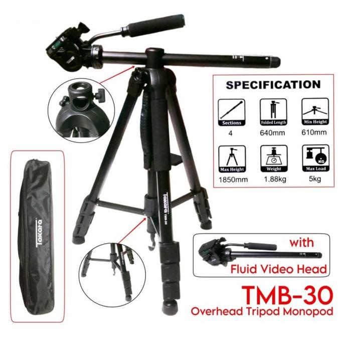 Takara Tripod TMB 30 TMB30 Black