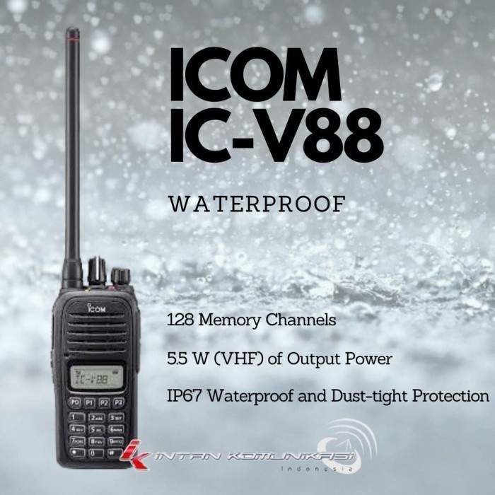 HT Icom V88 HT Icom V88 Waterproof HT Icom IC-V88 ICV88 ICOM