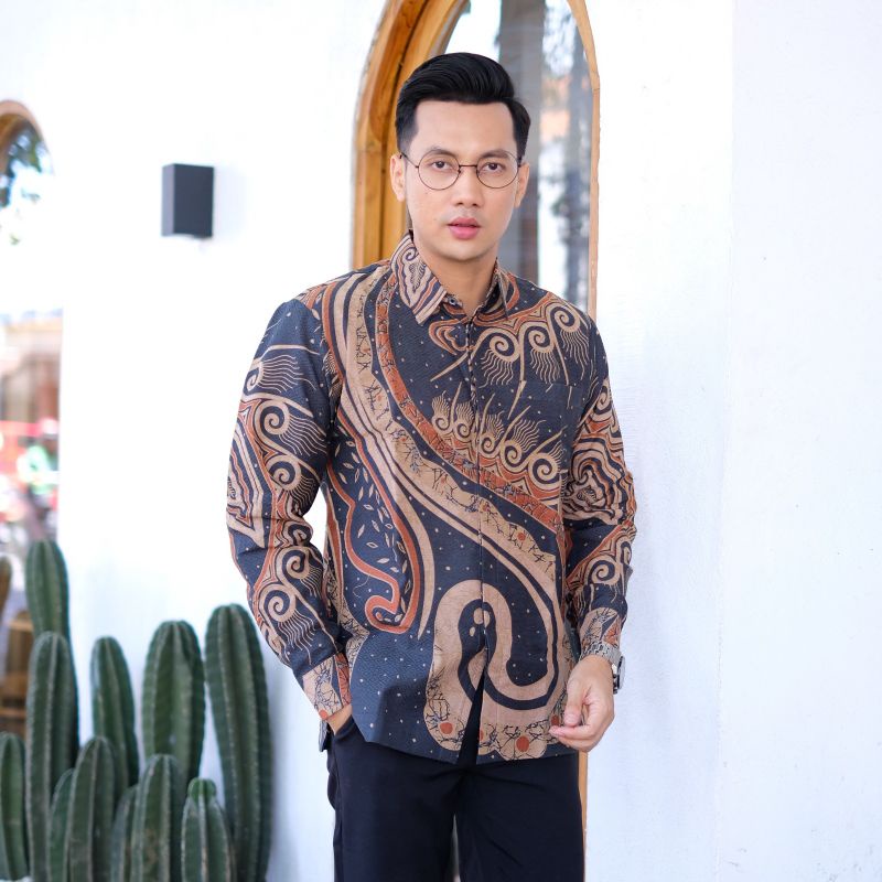hem Batik Pria Exclusive Keris Modern Premium Baju Atasan Batik Cowok Original