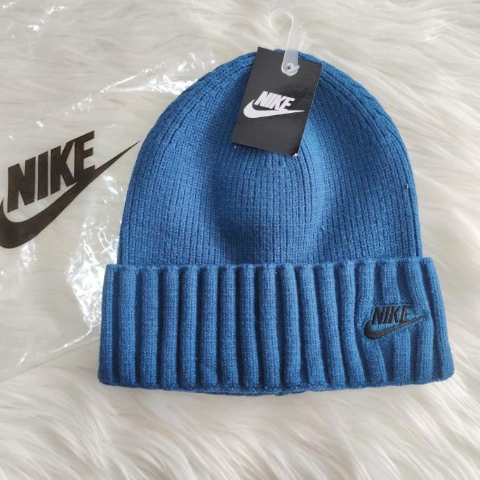 K-155 Topi Kupluk / Short Beanie Nike Blue Aegean