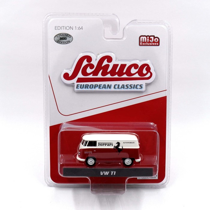 Schuco 1:64 VW Panel T1 Ferrari Red