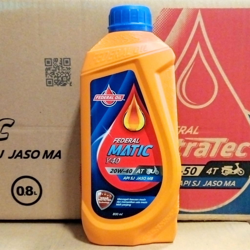 OLI MESIN MOTOR MATIC FEDERAL Y-MATIC Y MATIC YMATIC  20W-40 800 ML