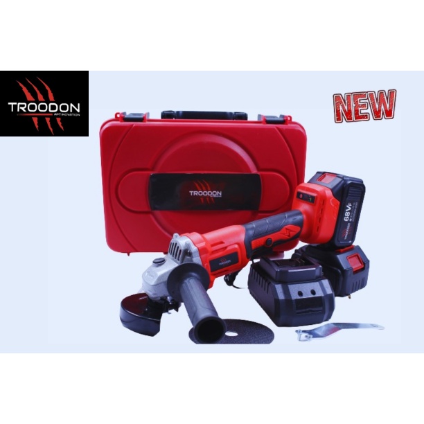 TROODON Gerinda Baterai Brushless 4Inch Mesin Gerinda Baterai Tangan Cordless Angle Grinder Mesin Ge