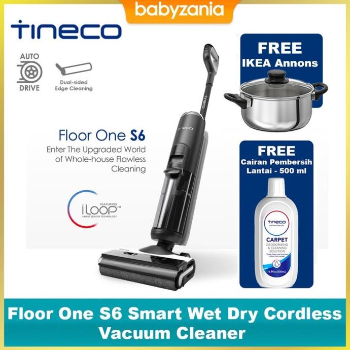 Tineco Floor One S6 Smart Wet Dry Cordless Vacuum Cleaner - S6 Siantarhoming