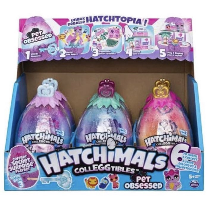 HATCHIMALS COLLEGGTIBLES SECRET SURPRISE PET OBSESSED HATCHTOPIA