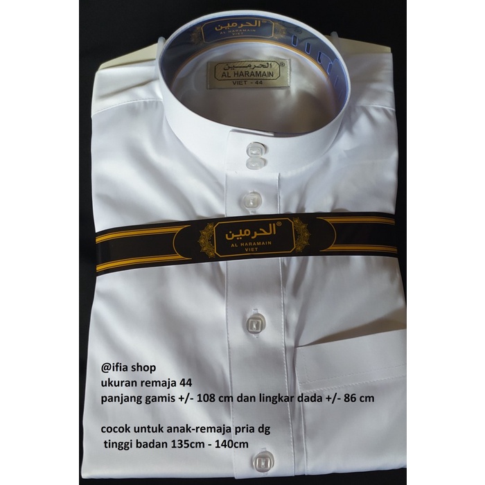 Al Haramain Size 44 Jubah Gas Arab Al Haramain Anak-Remaja