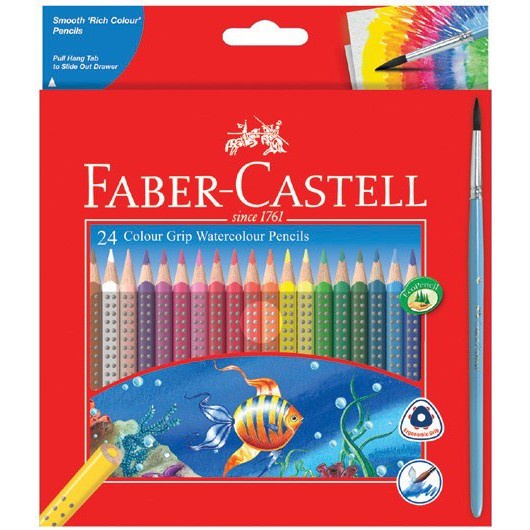 

PENSIL WARNA FABER CASTELL 116243 24L CLR GRIP WC PCL