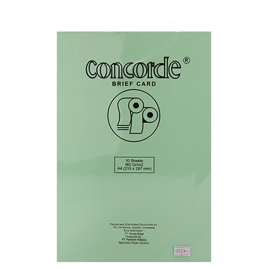 

KERTAS CONCORDE 80324 A4 160GR HIJAU