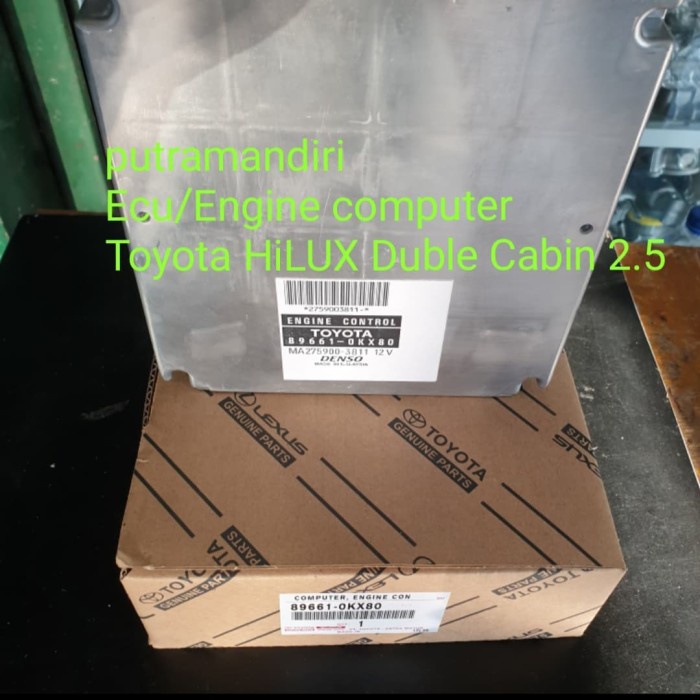 [Baru] Ecu Engine/Ecu Computer Toyota Hilux 2.5 Doble Cabin Kode 89661-Okx80 Limited
