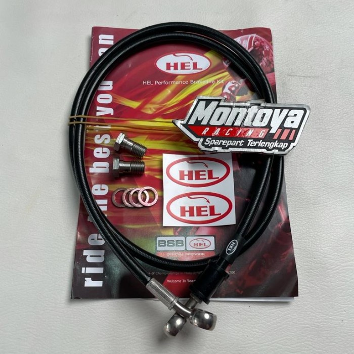 selang rem hell 110 cm hitam original