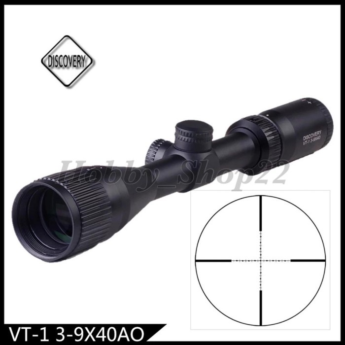✨Original Teropong / Telescope / Rifle Scop Discovery Vt1 3-9X40 Ao Terbatas