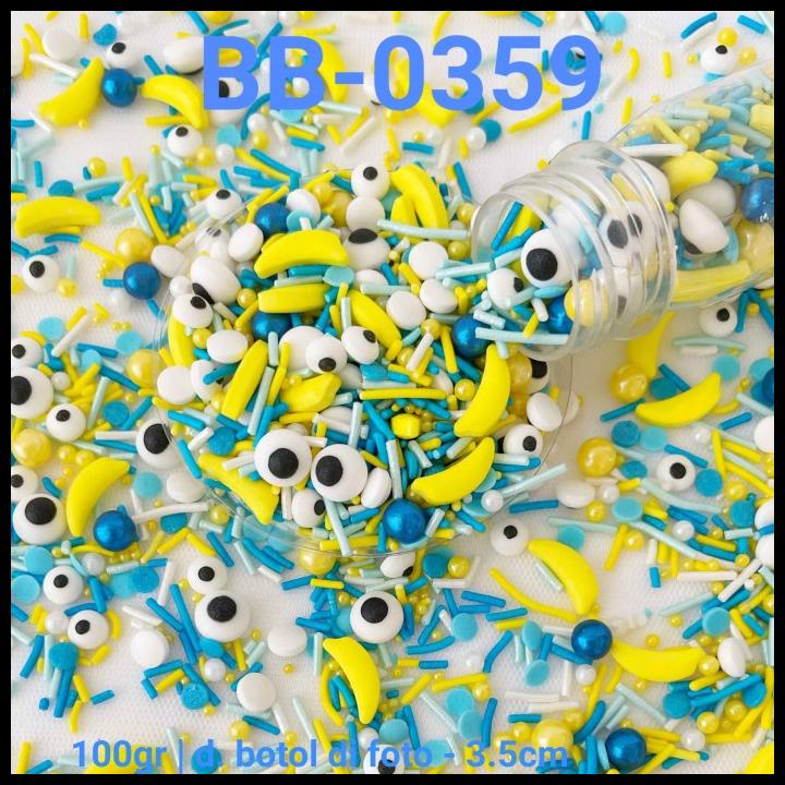 

TERBARU BB-0359 SPRINKLES SPRINKLE 100 GRAM BUAH PISANG BANANA MINION !!!!