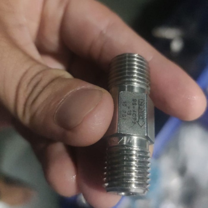 ✅New Ori Check Valve Poppet 1/4 Mnpt Ss316 1Psi Ss-4Cp2-10 Nupro Terbatas