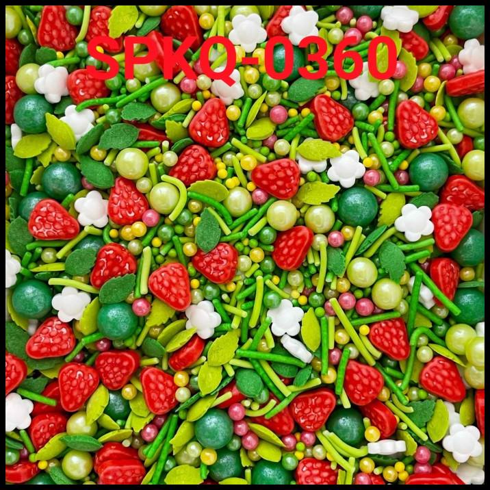 

TERMURAH SPKQ-0360 SPRINKLES SPRINKLE 250GR TAMAN BUAH STROBERI STRAWBERRY !!!!!!!
