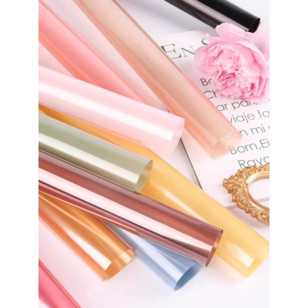 

SB311 KERTAS PLASTIK WRAPPINH BUKET BOUQUET BUNGA TRANSPARAN 58*58 CM