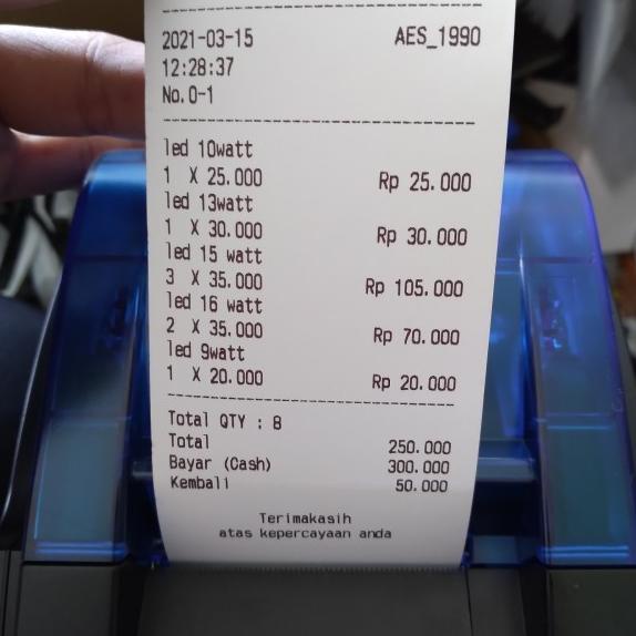 

10 ROLL Kertas Thermal 80mm Supplies Printer Bluetooth Ukuran 80x40 mm