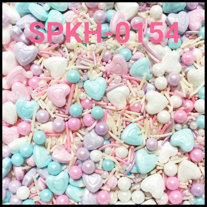 

BEST DEAL SPKH-0154 SPRINKLES SPRINKLE SPRINKEL 500GR HATI WARNA PASTEL !!!!!
