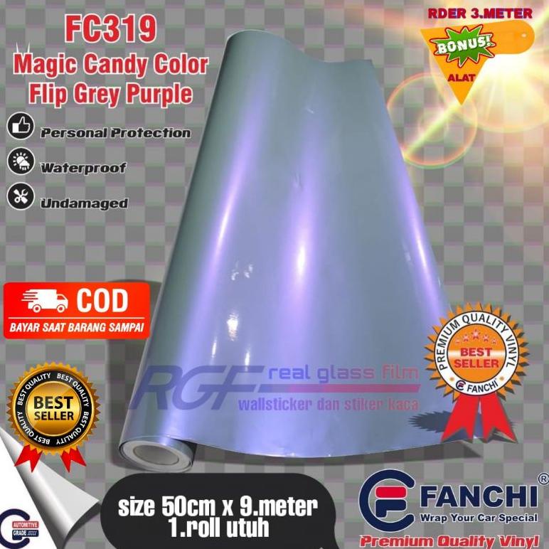 stiker skotlet motor warna flip volcano grey / skotlet abu abu pelangi / stiker motor pelangi