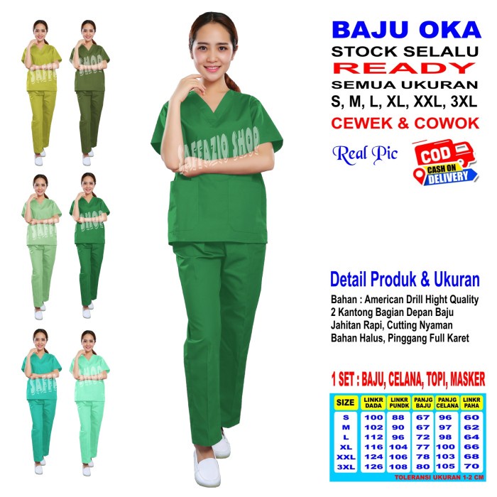 Terbaru Baju Ok Baju Oka Scrub Ok Oka Scrub Oka Lengan Pendek Promo Terlaris