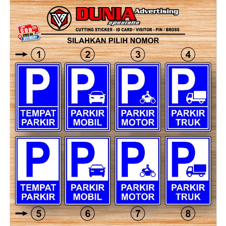 

SIGN AKRILIK PARKIR / TEMPAT PARKIR / MASUK / KELUAR - UKURAN 20 x 30