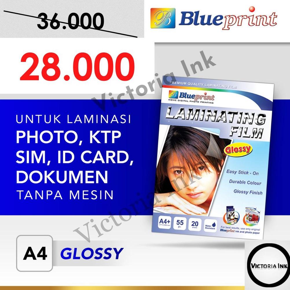 

Miliki - Kertas Laminating Glossy Blueprint A4 // Blueprint Laminating Glossy Film A4 // Kertas Laminating Blueprint Glossy // Laminating BP A4 Glossy // Laminating Glossy BP A4 !!