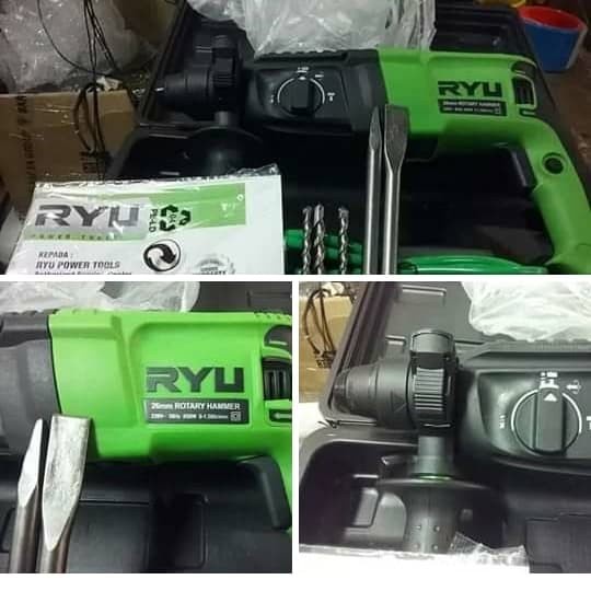 ✅New Mesin Bor 3 Fungsi Ryu Rrh-26/Mesin Bor Bobok Beton Ryu 26Mm Bisa Sameday