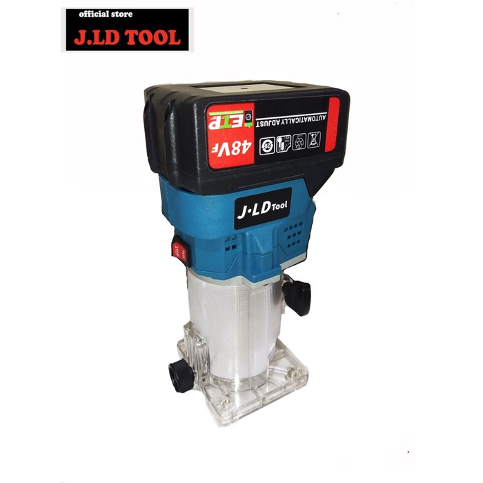 Mesin Trimmer Cordless 48volt - Mesin Router Kayu - Mesin Profil JLD -Lulas G