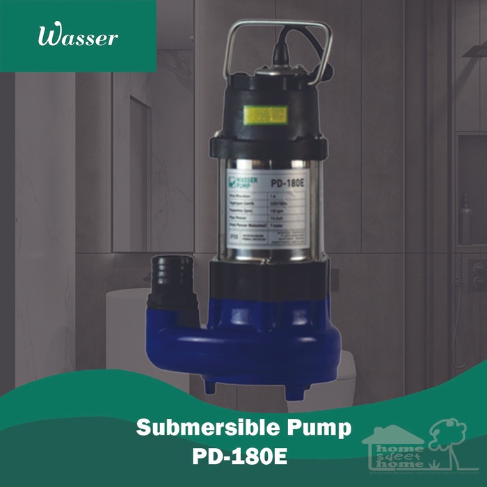 [Original] Wasser Submersible Pump Pd-180E Non Auto Diskon