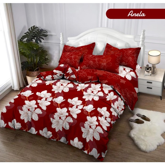 [New] Lady Rose - Bed Cover King Set Anela Diskon