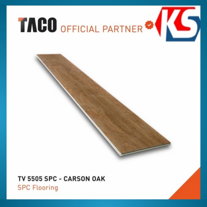 [Ori] Taco Lantai Vinyl Spc 5Mm - Tv 5505 Carson Oak Bisa Sameday